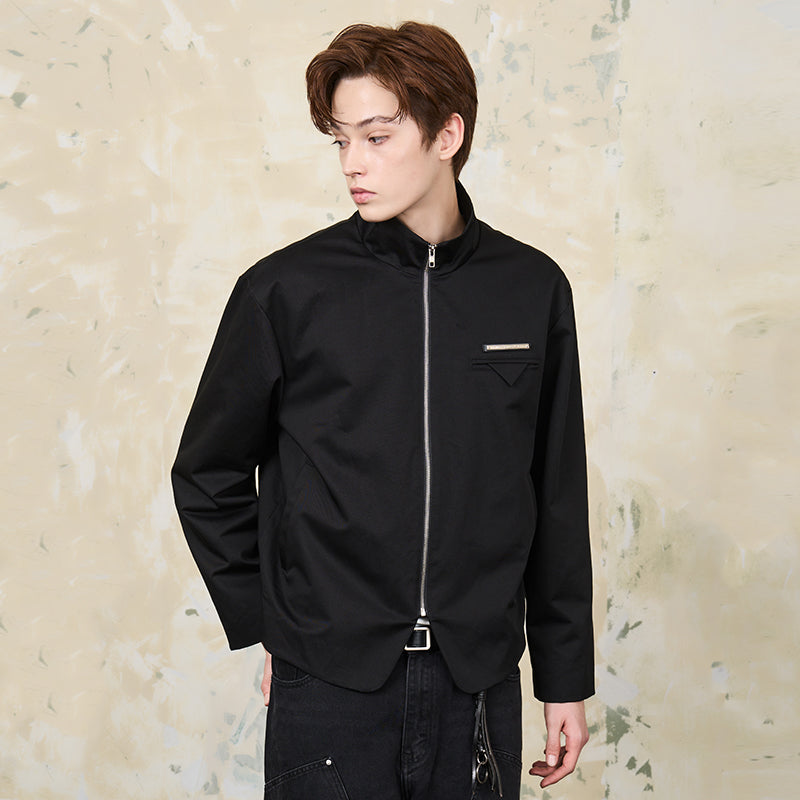 Stand Up Collar Twill Jacket Stand Up Collar Twill Jacket