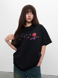DONCARE(AFGK) "Lazer circle logo tee" DONCARE(AFGK) "Lazer circle logo tee"