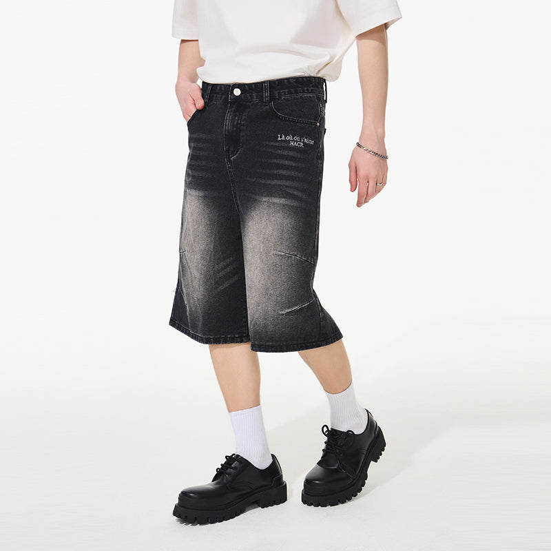 Vintage French Embroidered Cropped Jeans Vintage French Embroidered Cropped Jeans