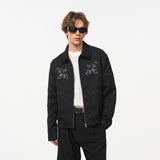 Jacquard Embroidered Patches Jacket Jacquard Embroidered Patches Jacket