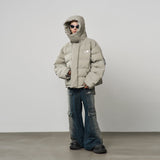 Stand Up Collar Metal Logo Padded Jacket Stand Up Collar Metal Logo Padded Jacket