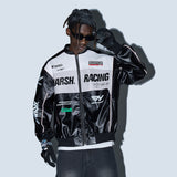 Retro Motorcycle Faux Leather Racing Jacket Retro Motorcycle Faux Leather Racing Jacket