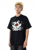 DONCARE(AFGK) "Flocked angel logo tee" DONCARE(AFGK) "Flocked angel logo tee"