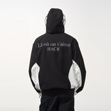 Waterproof Contrast Splicing Hooded Jacket Waterproof Contrast Splicing Hooded Jacket