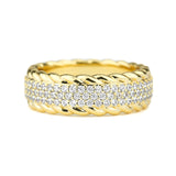 3-Row Diamond Rope Eternity Ring 3-Row Diamond Rope Eternity Ring