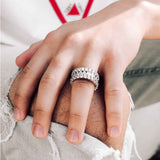 3 Row Diamond Baguette Eternity Ring 3 Row Diamond Baguette Eternity Ring