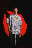 DONCARE(AFGK) "Camo distressed logo tee" DONCARE(AFGK) "Camo distressed logo tee"