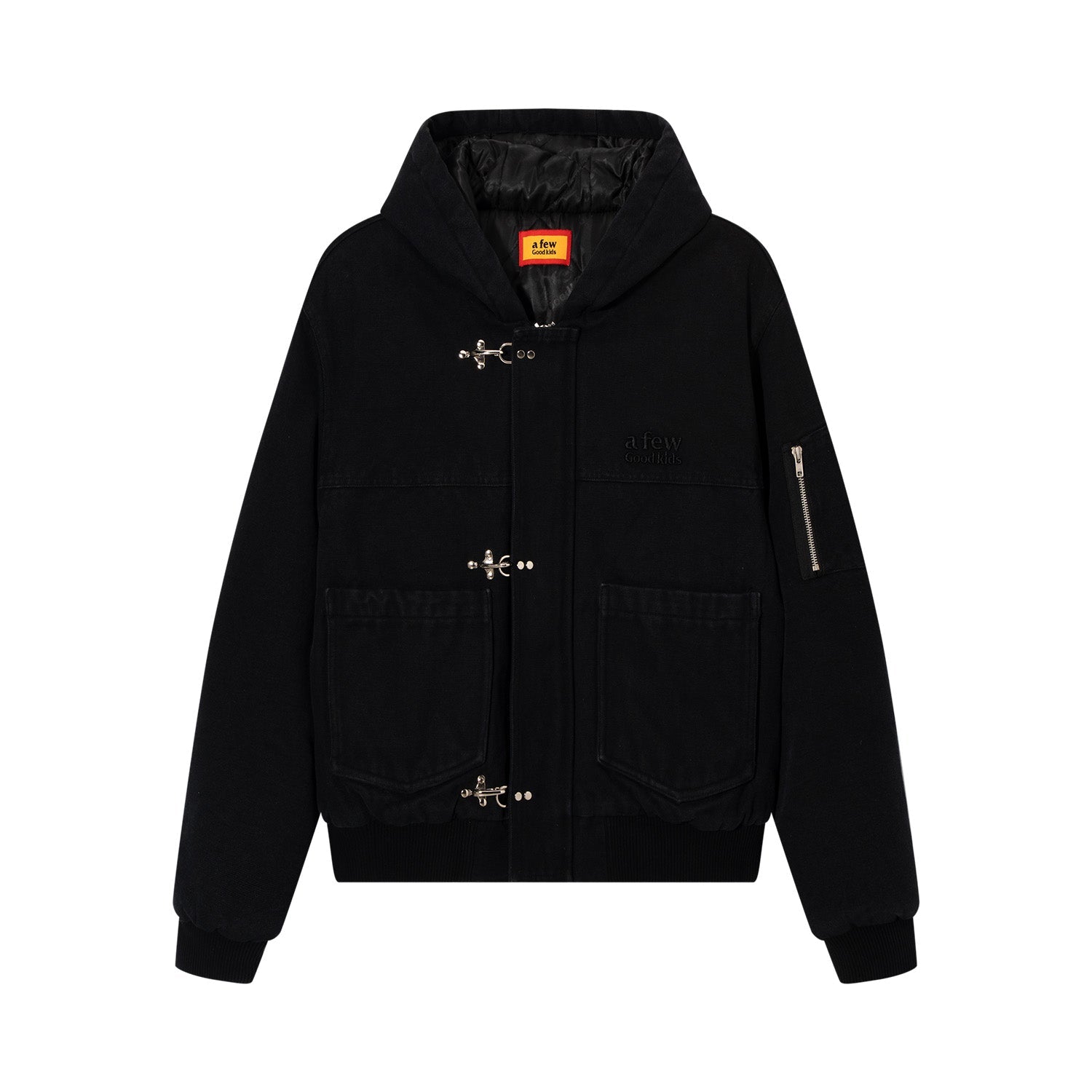 DONCARE(AFGK) "Canvas clasp hooded jacket" DONCARE(AFGK) "Canvas clasp hooded jacket"