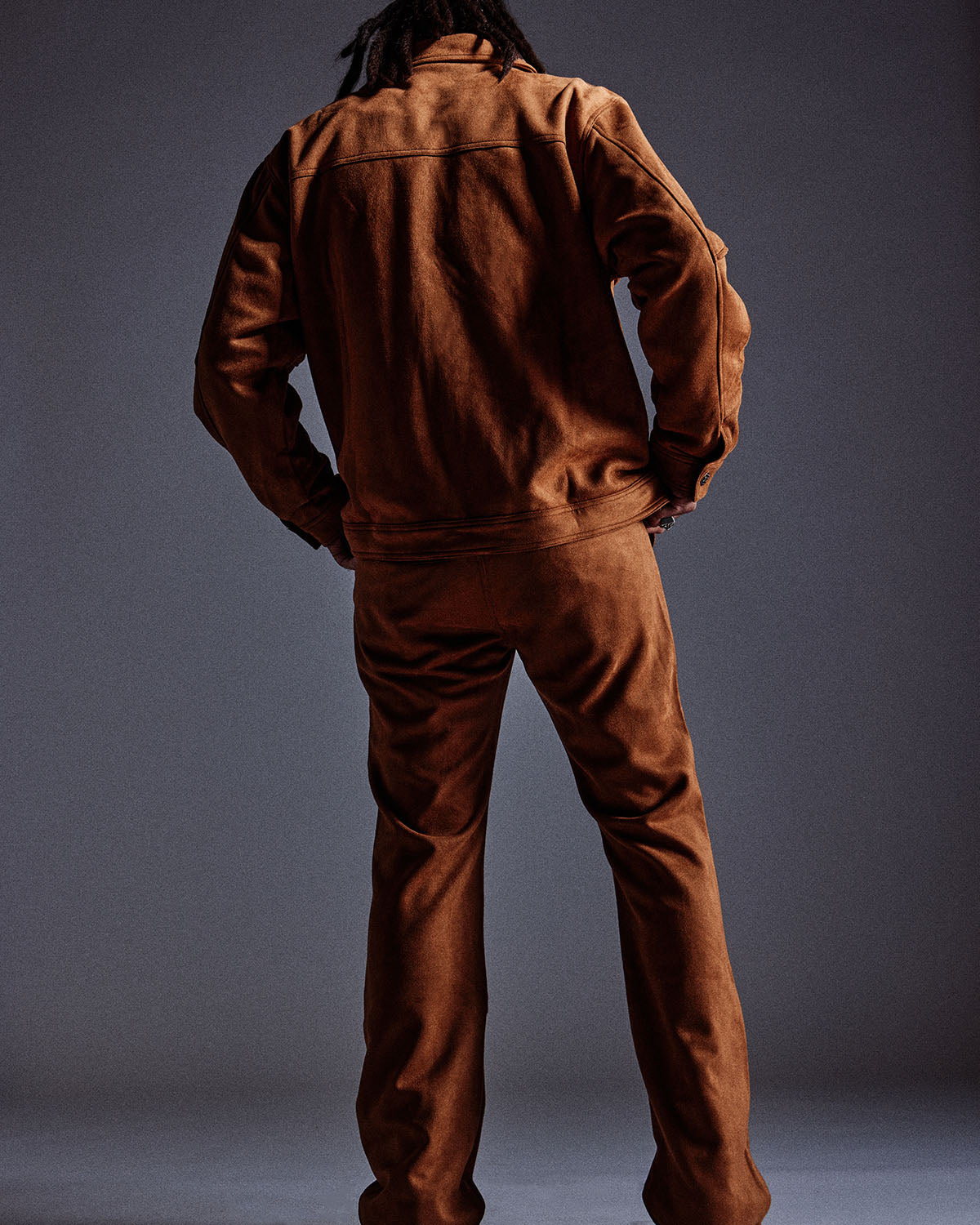 "Dolby" Synth Suede Jacket (Brown) "Dolby" Synth Suede Jacket (Brown)