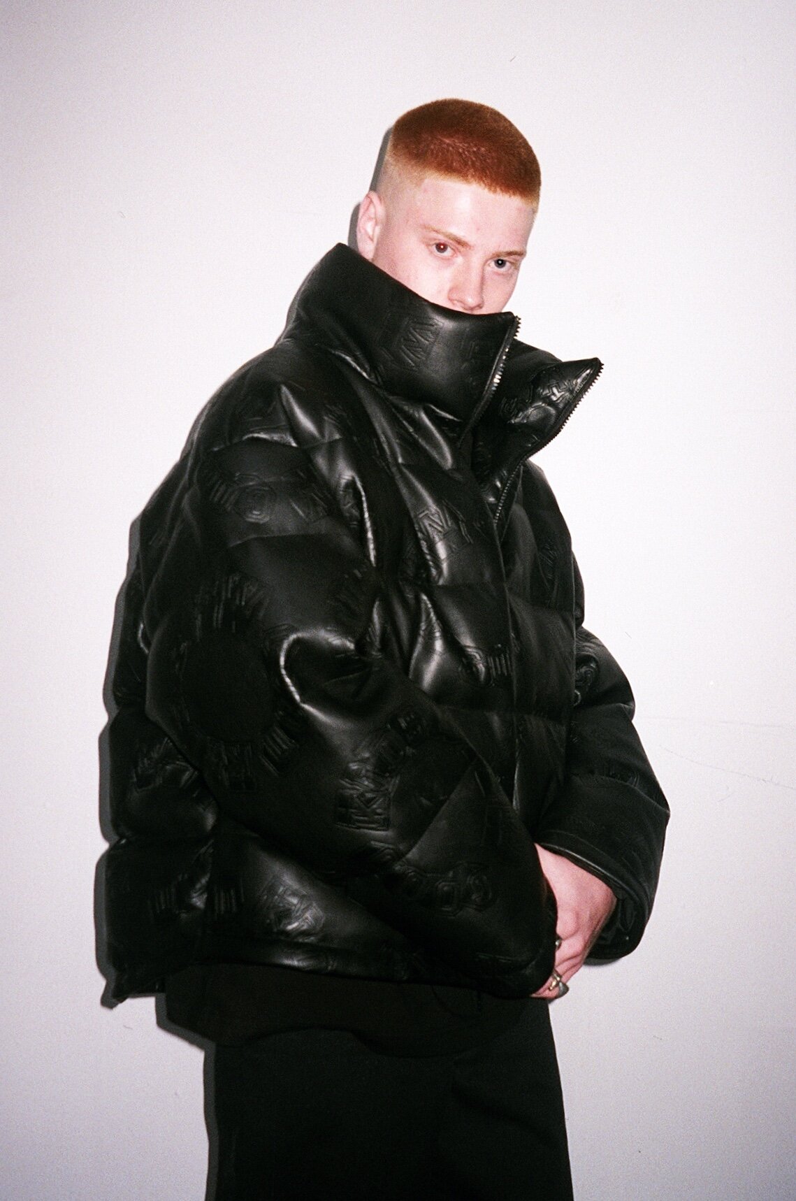 DONCARE (AFGK) "Puffer Leather Jacket" - Black DONCARE (AFGK) "Puffer Leather Jacket" - Black