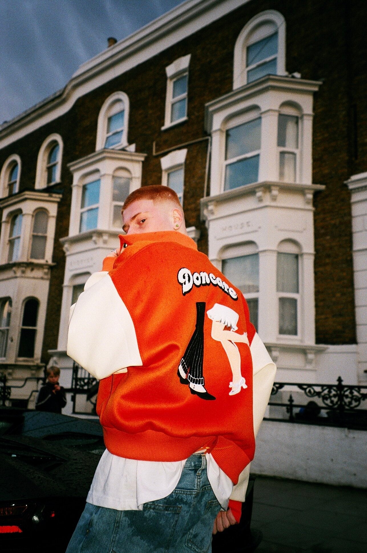 DONCARE (AFGK) "Prom collage jacket" - ORANGE DONCARE (AFGK) "Prom collage jacket" - ORANGE