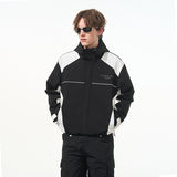 Waterproof Contrast Splicing Hooded Jacket Waterproof Contrast Splicing Hooded Jacket