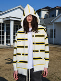 DONCARE(AFGK) "Stripe hooded jumper" DONCARE(AFGK) "Stripe hooded jumper"