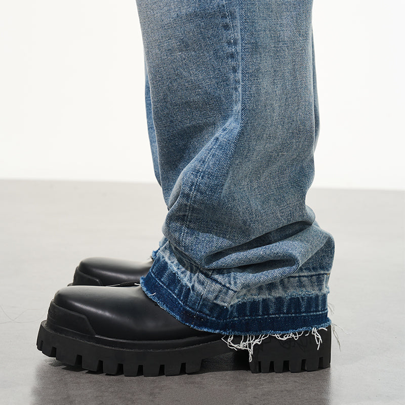 Ripped Washed Denim Ripped Washed Denim