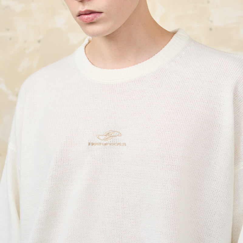 Embroidered Logo Pullover Sweater Embroidered Logo Pullover Sweater