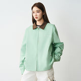 Embroidered Lapel Collar Jacket Embroidered Lapel Collar Jacket