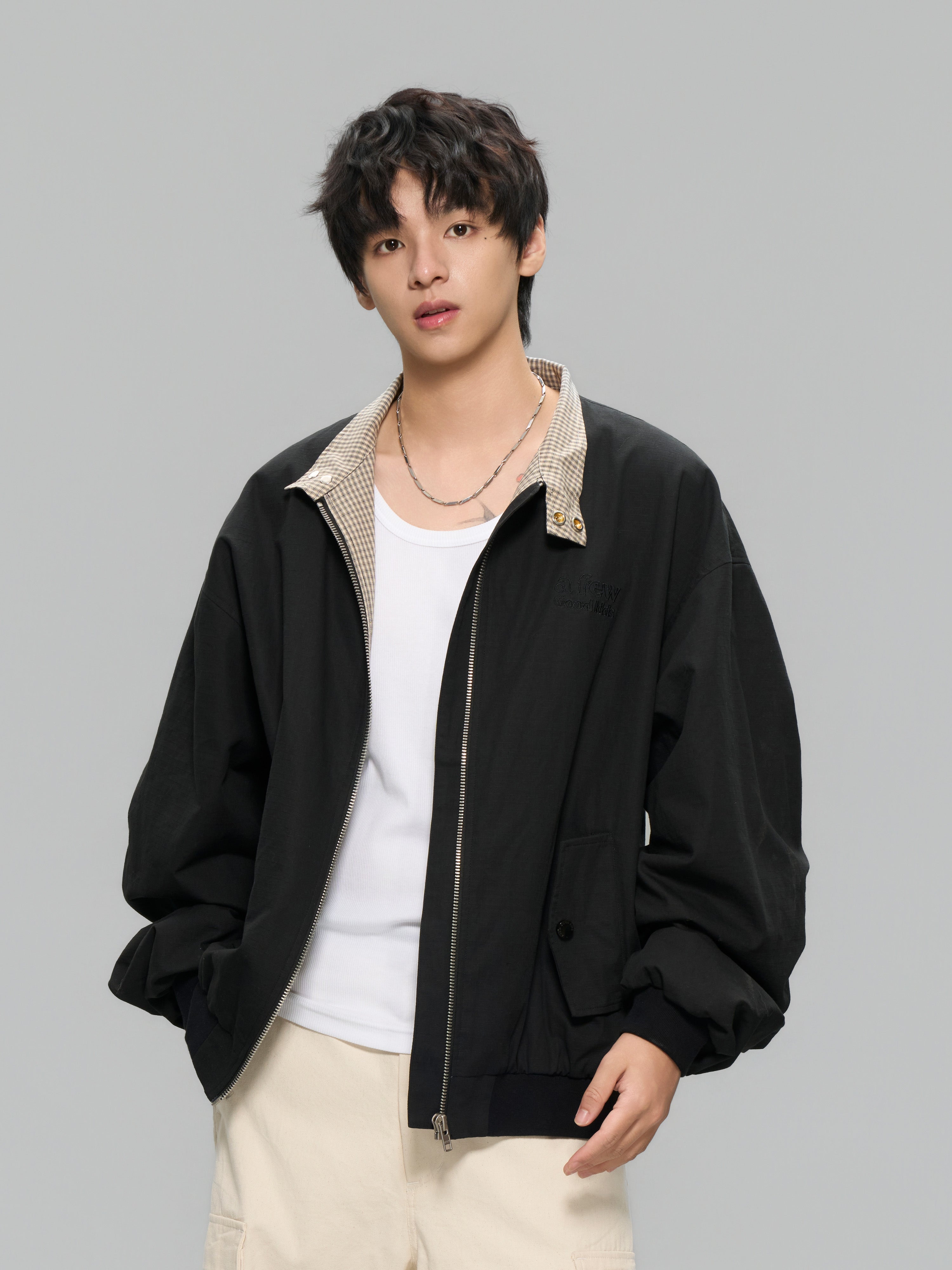 DONCARE(AFGK) "plaid harrington jacket" DONCARE(AFGK) "plaid harrington jacket"