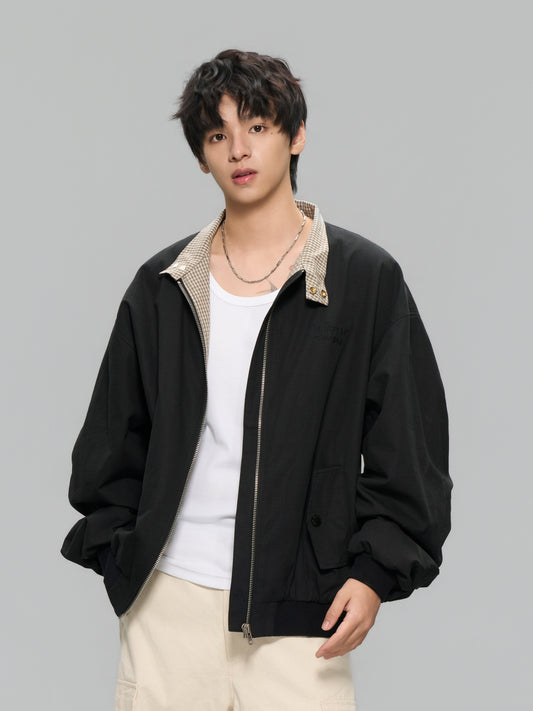 DONCARE(AFGK) "plaid harrington jacket"