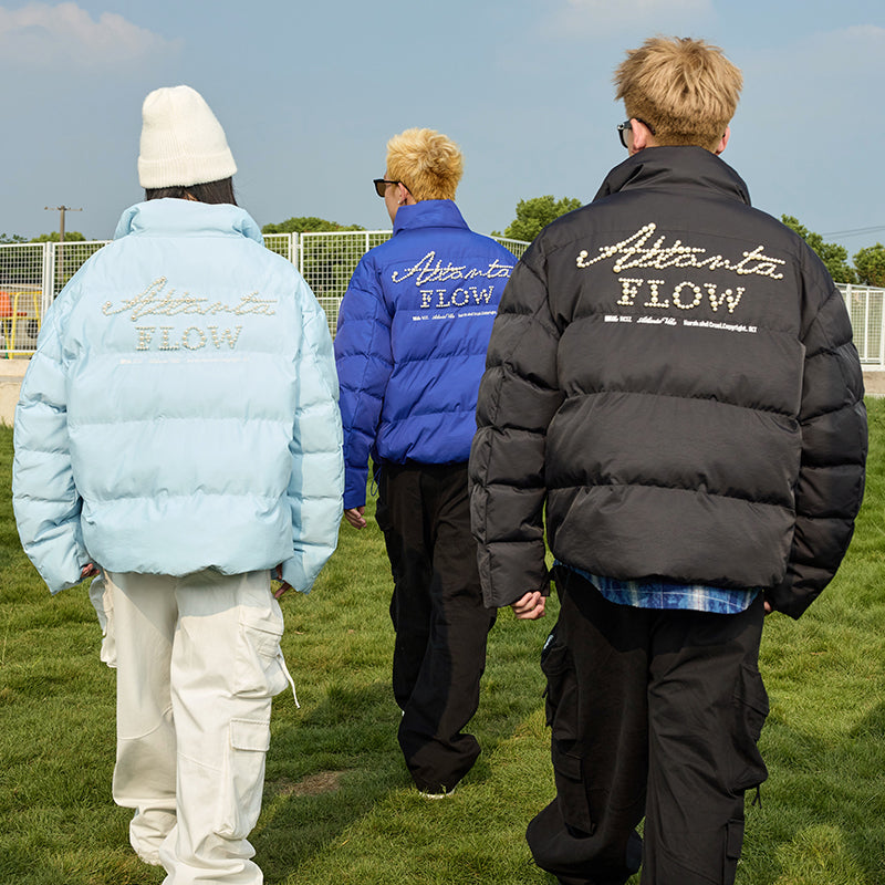 Pearl Embroidery Down Jacket Pearl Embroidery Down Jacket