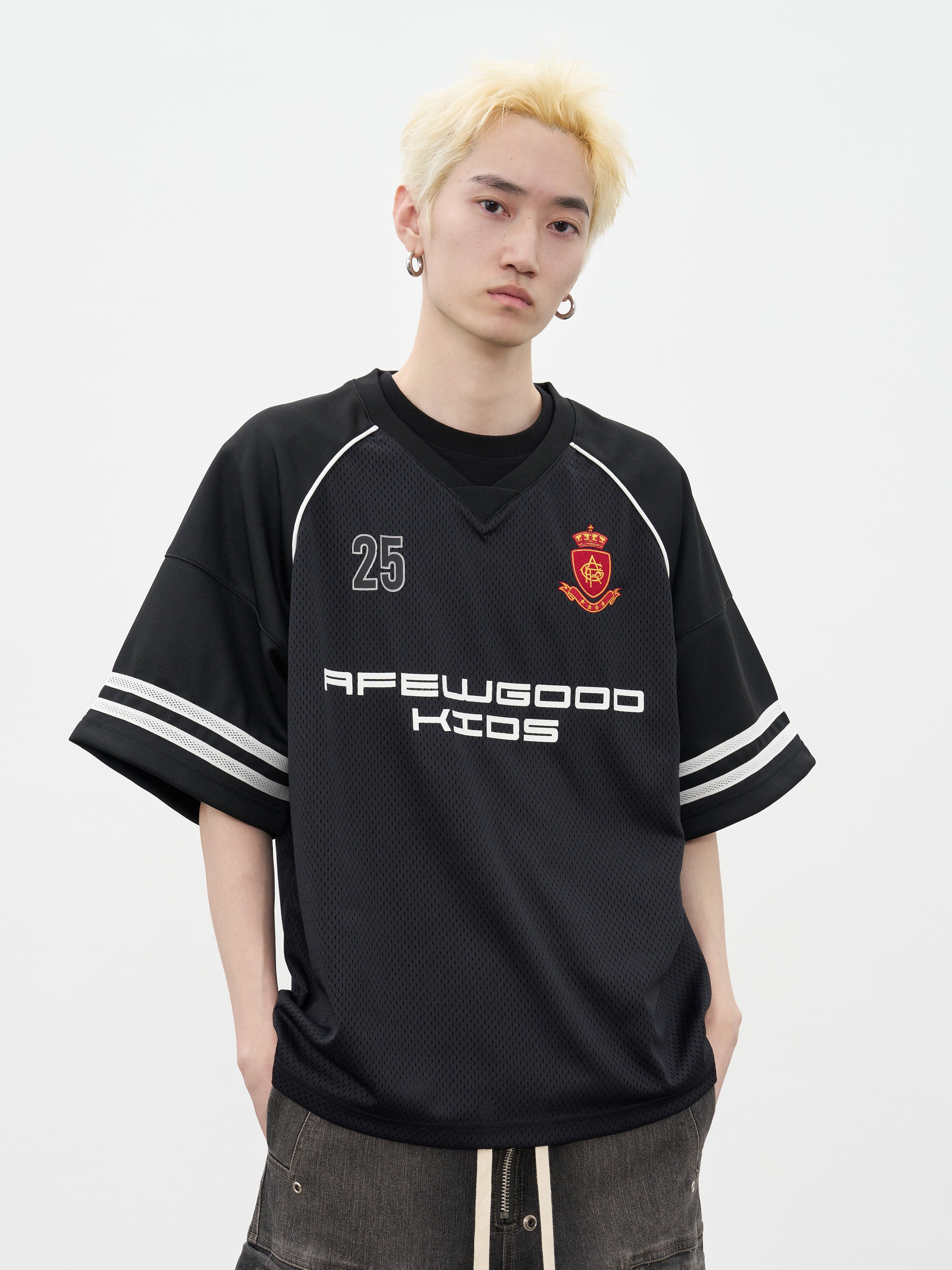 DONCARE(AFGK) "Mesh logo jersey" DONCARE(AFGK) "Mesh logo jersey"