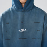 Washed Dynamic Logo Loose Hoodie Washed Dynamic Logo Loose Hoodie
