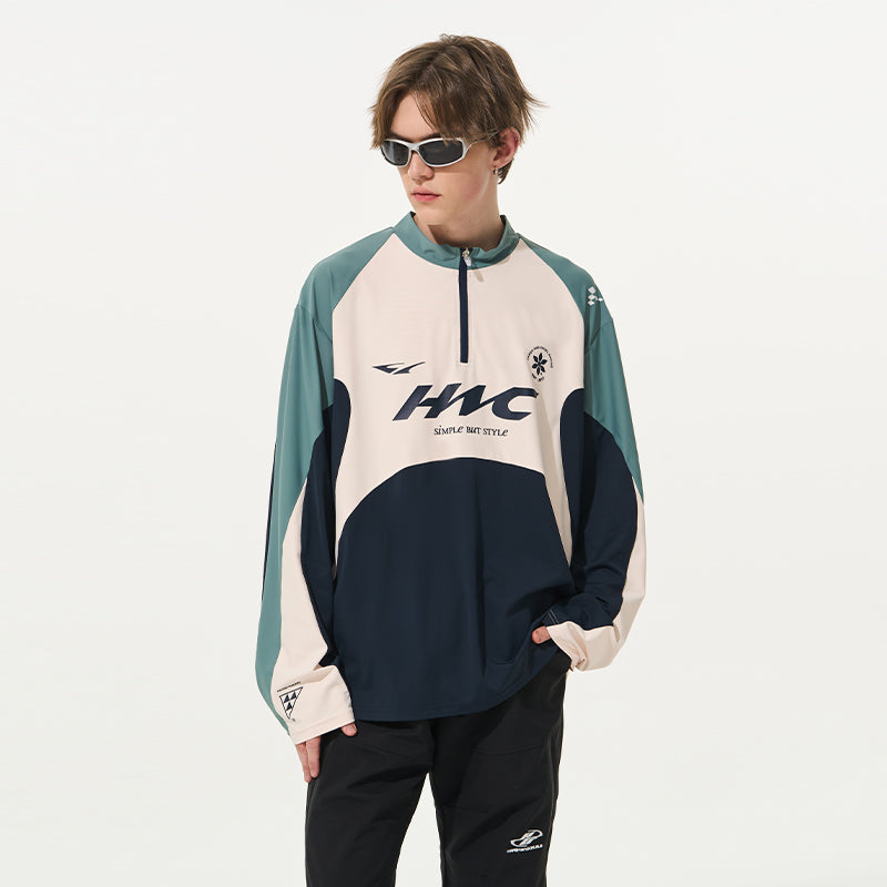 Cycling Colorblock Zipper Tee Cycling Colorblock Zipper Tee
