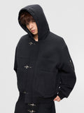 DONCARE(AFGK) "Canvas clasp hooded jacket" DONCARE(AFGK) "Canvas clasp hooded jacket"