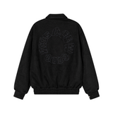 DONCARE(AFGK) "Ethnic Style logo suede jacket" DONCARE(AFGK) "Ethnic Style logo suede jacket"