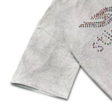 GREY COLORÁTO RHINESTONE TEE GREY COLORÁTO RHINESTONE TEE