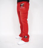 Patch Flare Sweatpants - Red Patch Flare Sweatpants - Red