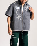 "Sparks" Mechanic Zip Up (Sky Blue) "Sparks" Mechanic Zip Up (Sky Blue)