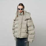 Stand Up Collar Metal Logo Padded Jacket Stand Up Collar Metal Logo Padded Jacket