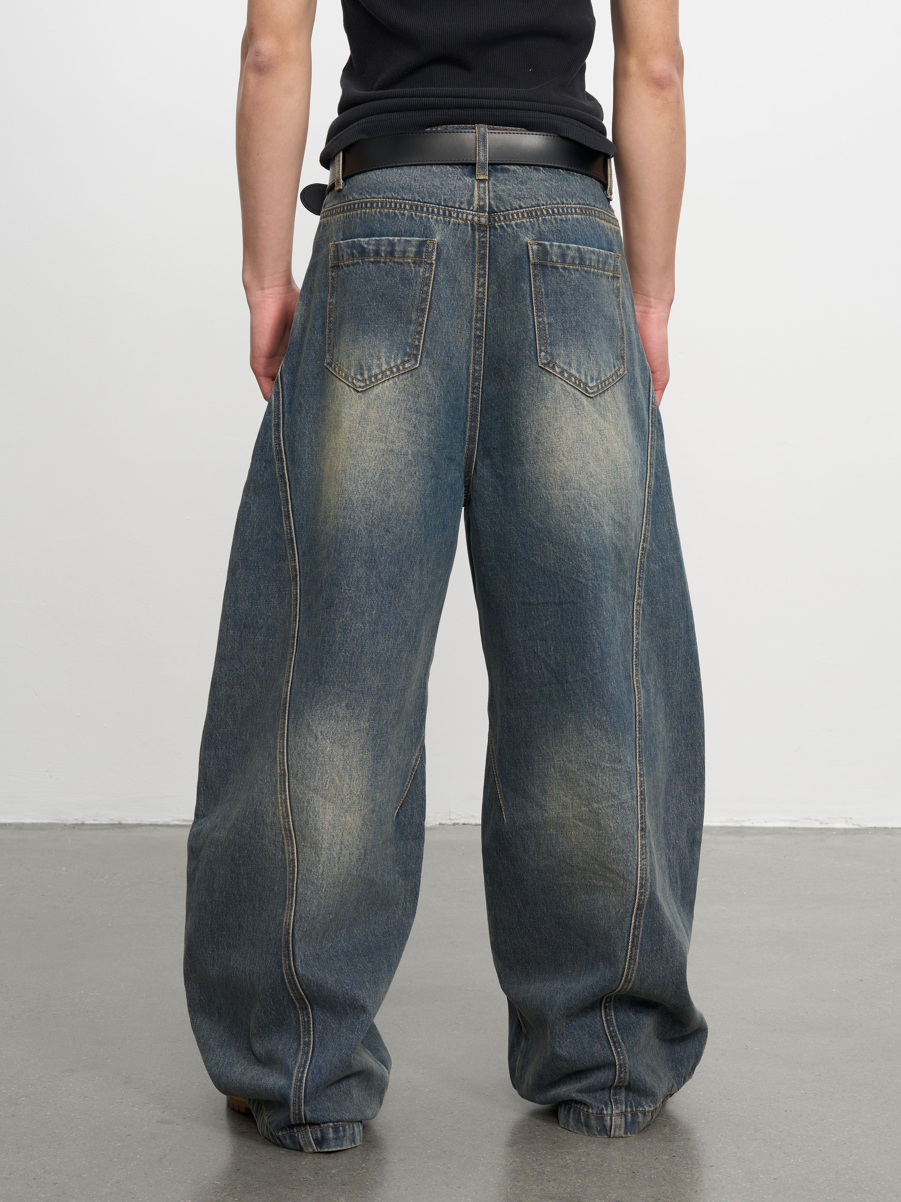 DONCARE(AFGK) "Washed baggy jeans" DONCARE(AFGK) "Washed baggy jeans"
