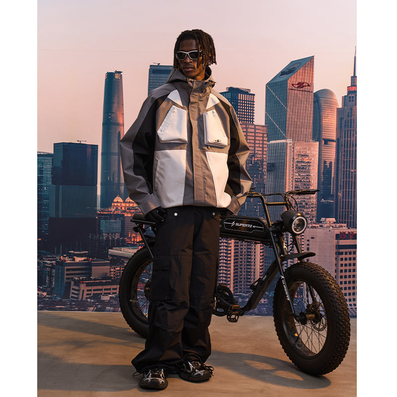 3D Pockets Deconstructed Patchwork Jacket 3D Pockets Deconstructed Patchwork Jacket