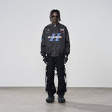 Stand Up Collar Logo Racing Coach Jacket Stand Up Collar Logo Racing Coach Jacket