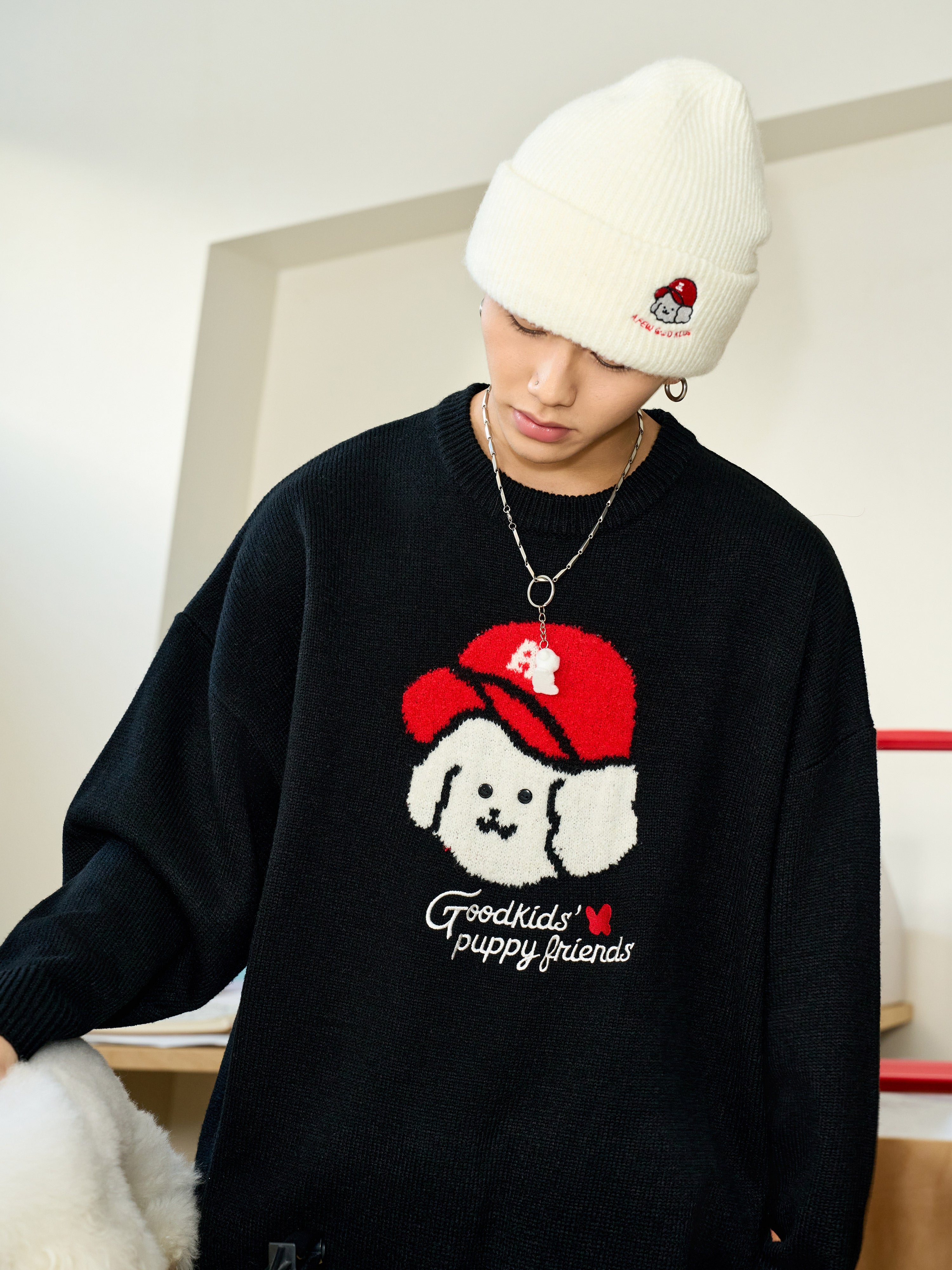 AFGK X TOMBONIA "Puppy logo jumper" AFGK X TOMBONIA "Puppy logo jumper"