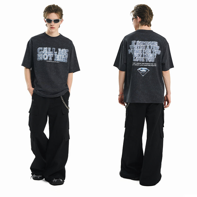 Vintage Metal Font Rhinestone Tee Vintage Metal Font Rhinestone Tee