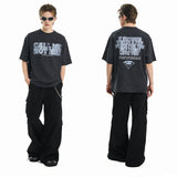 Vintage Metal Font Rhinestone Tee Vintage Metal Font Rhinestone Tee