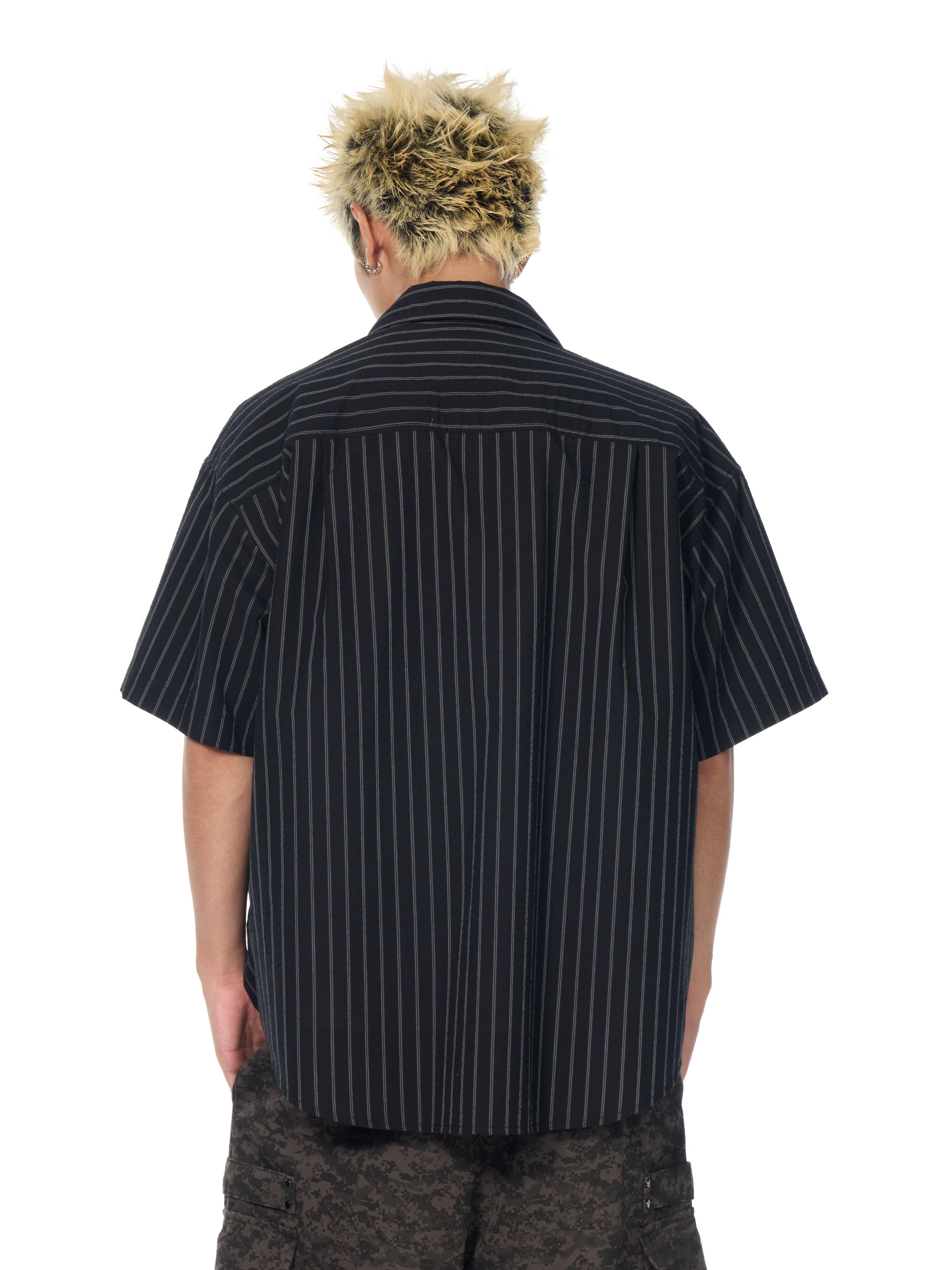 DONCARE(AFGK) "Stripe logo shirt" DONCARE(AFGK) "Stripe logo shirt"