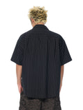 DONCARE(AFGK) "Stripe logo shirt" DONCARE(AFGK) "Stripe logo shirt"