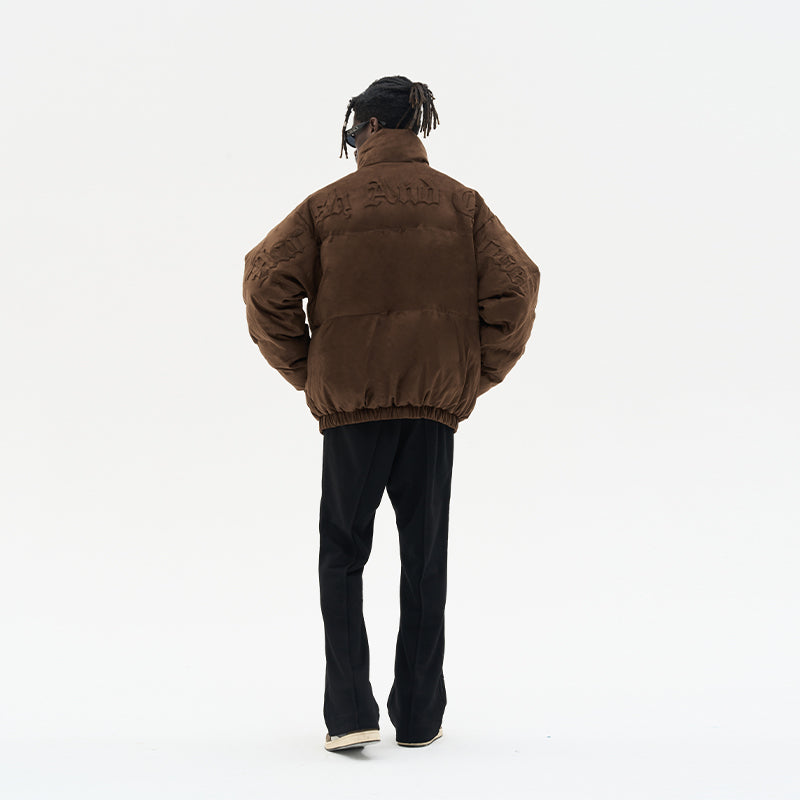 Embossed Gothic Logo Down Jacket Embossed Gothic Logo Down Jacket