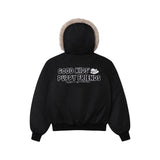 AFGK X TOMBONIA "Velcro logo fur jacket" AFGK X TOMBONIA "Velcro logo fur jacket"