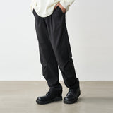 Pleated Irregular Straight Trousers Pleated Irregular Straight Trousers