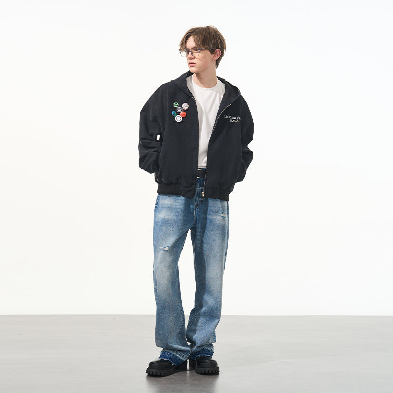 Ripped Washed Denim Ripped Washed Denim