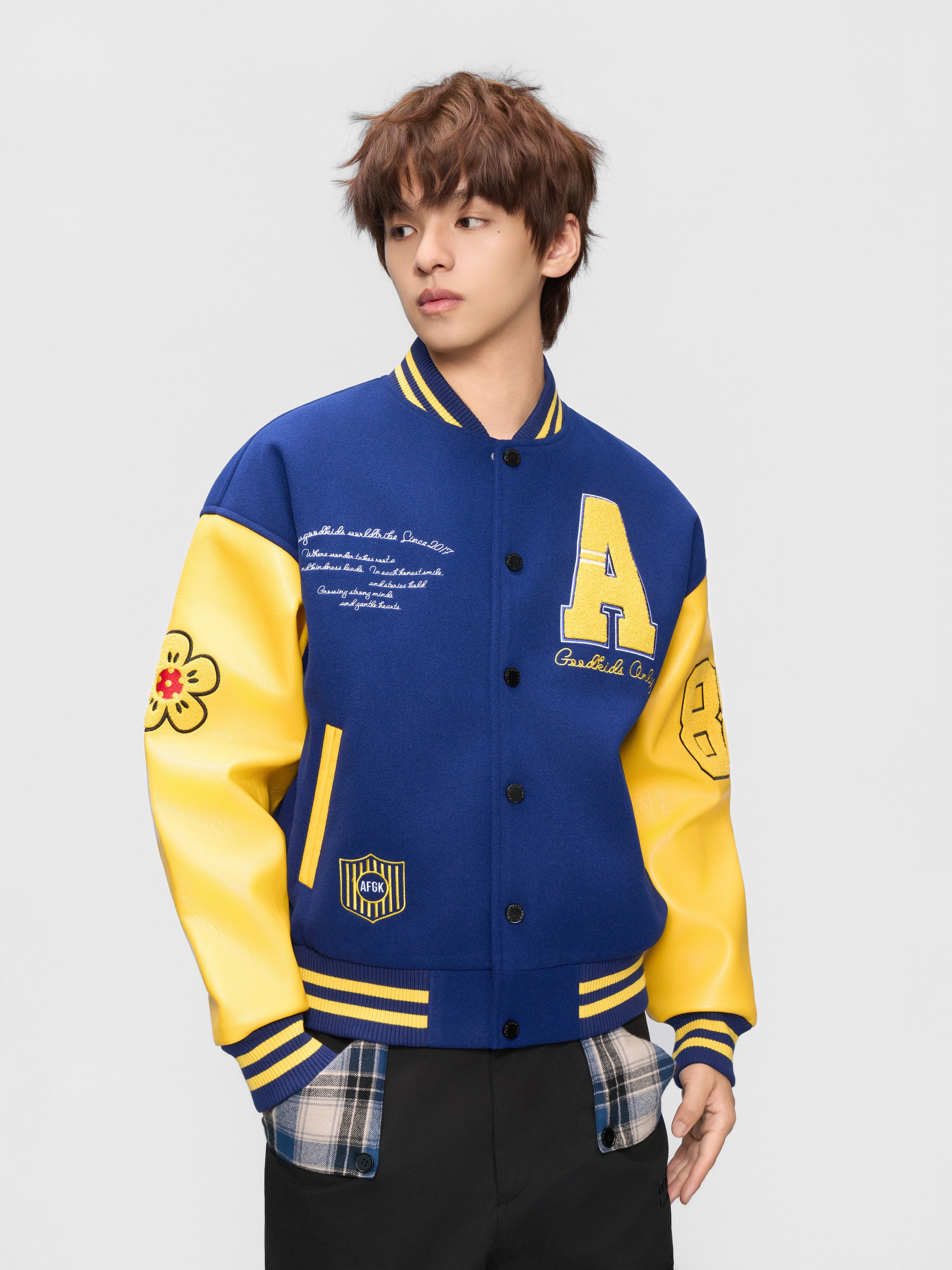 DONCARE(AFGK) "Logo badge varsity jacket" DONCARE(AFGK) "Logo badge varsity jacket"