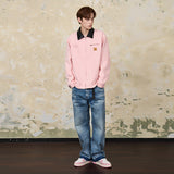 Leather Collar Suede Jacket Leather Collar Suede Jacket