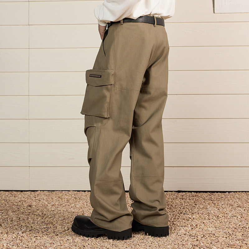 Multi-Pocket Pleated Paratrooper Pants Multi-Pocket Pleated Paratrooper Pants