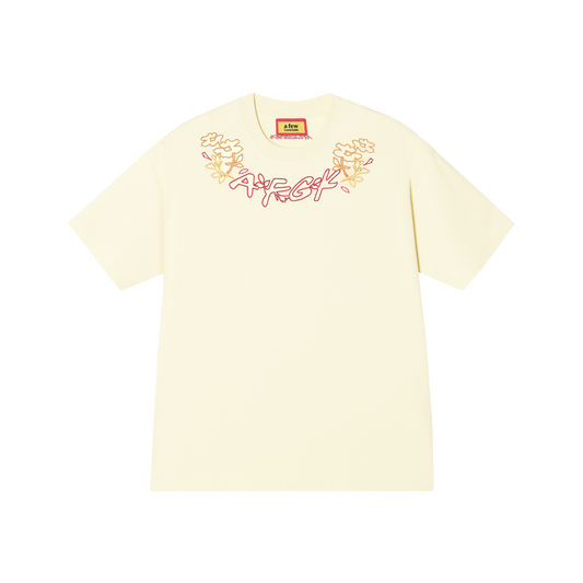 DONCARE(AFGK) "Floral logo tee"