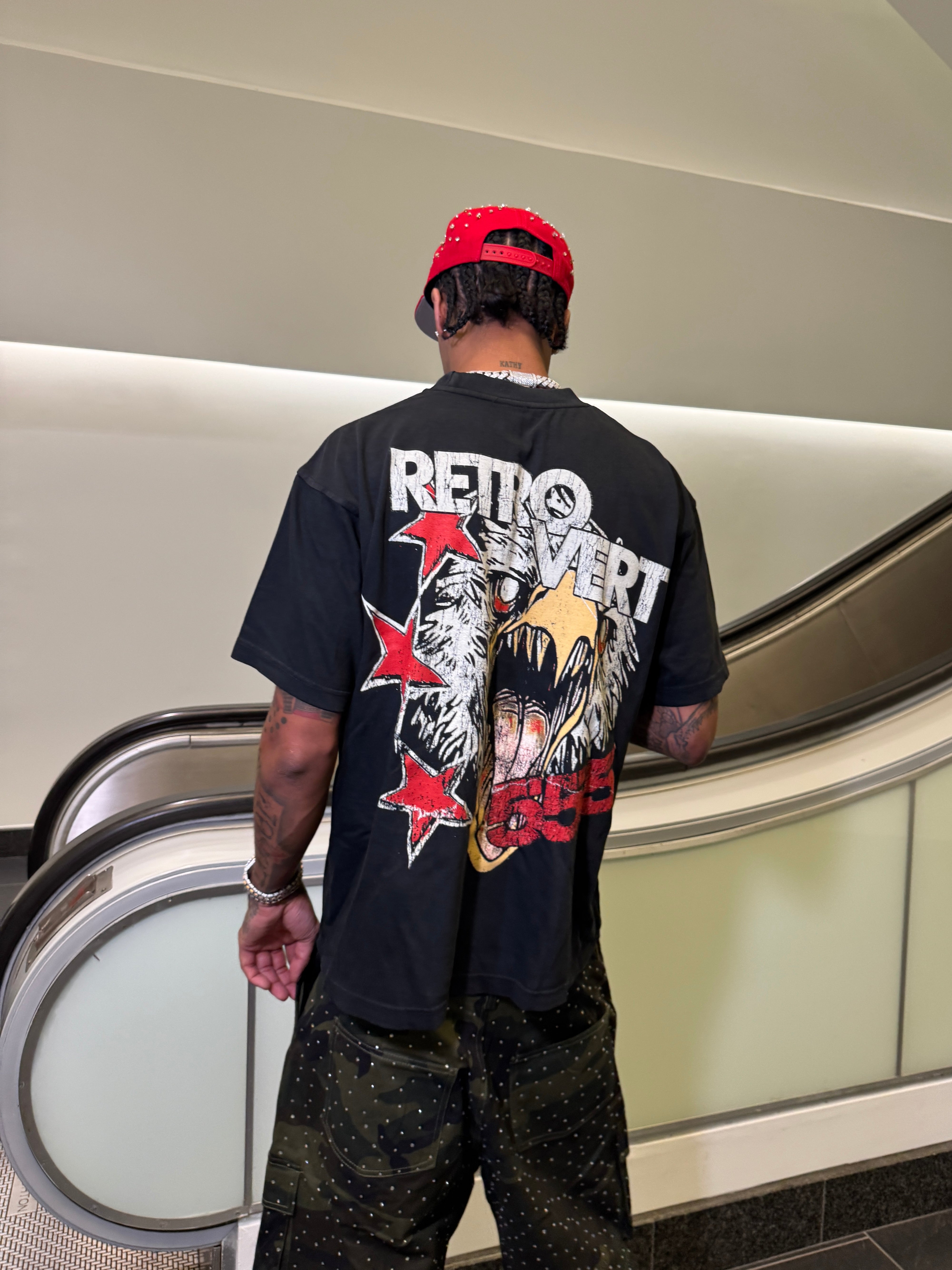 FALCON SKULL T-SHIRT RED FALCON SKULL T-SHIRT RED