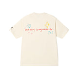 DONCARE(AFGK) "Flocked angel logo tee" DONCARE(AFGK) "Flocked angel logo tee"